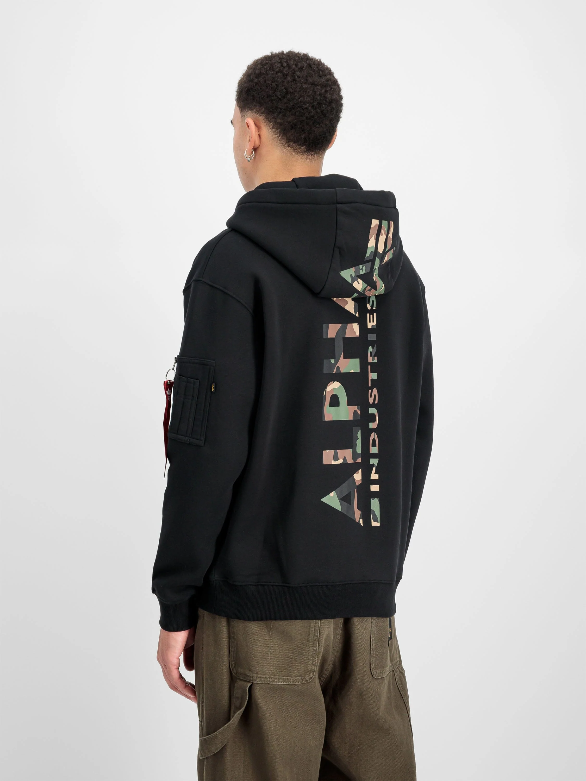 BACK PRINT CAMO HOODIE - Image 2
