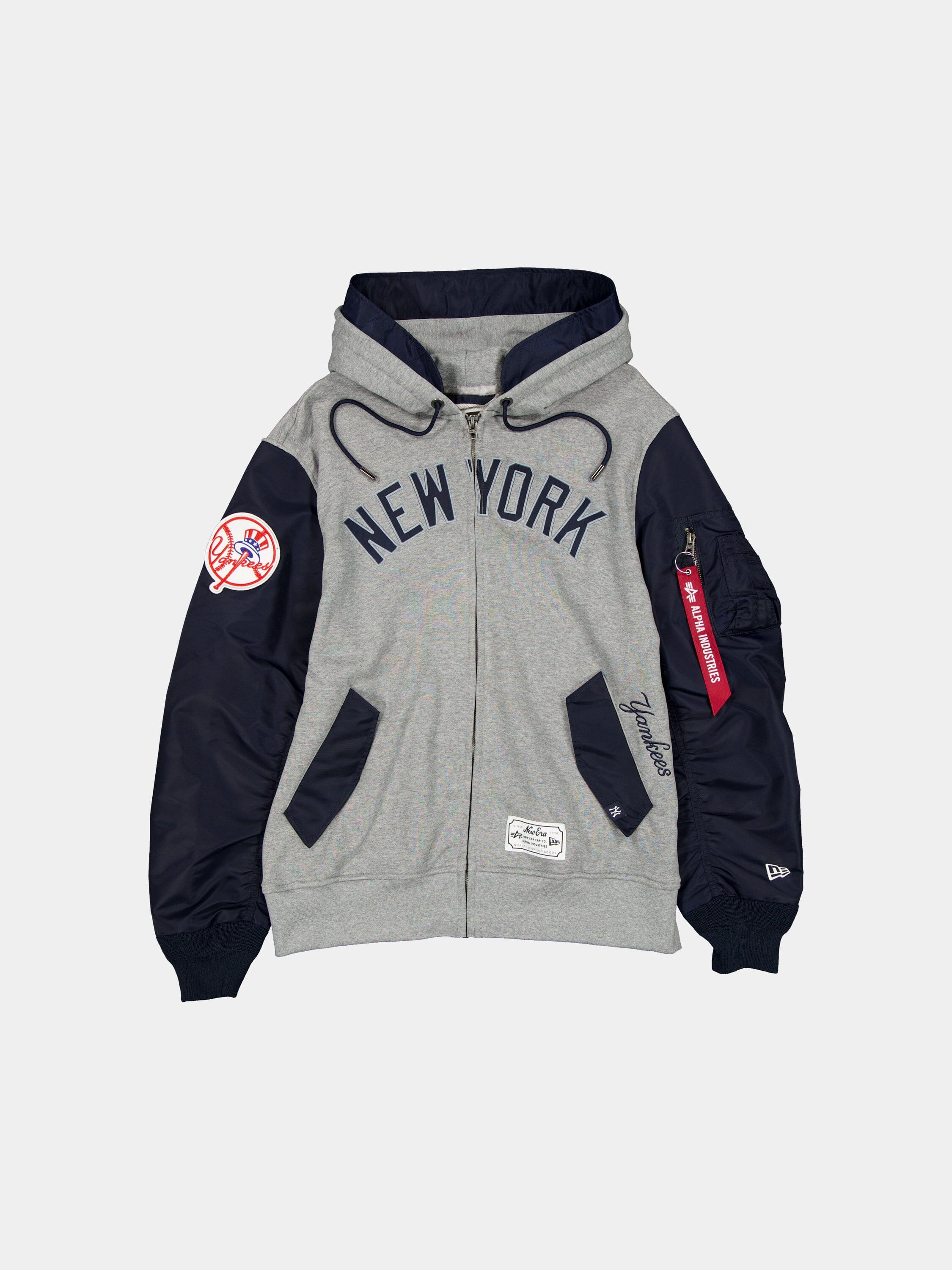 NEW YORK YANKEES X ALPHA X NEW ERA MA-1 ZIP UP HOODIE
