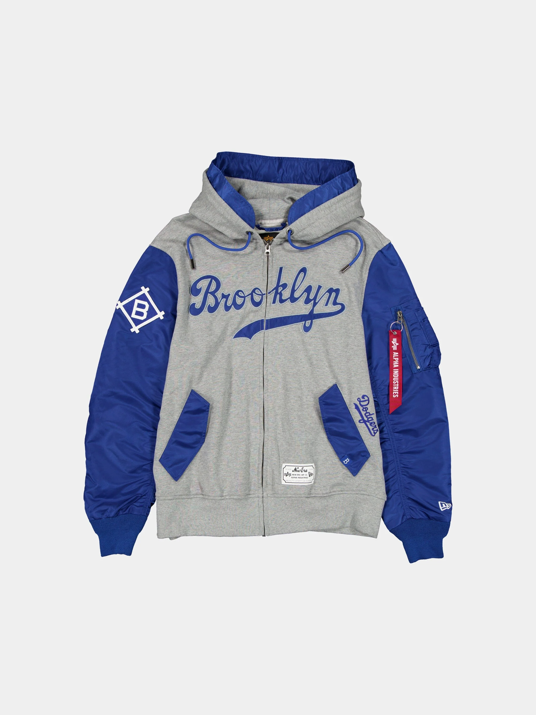 BROOKLYN DODGERS X ALPHA X NEW ERA MA-1 ZIP UP HOODIE