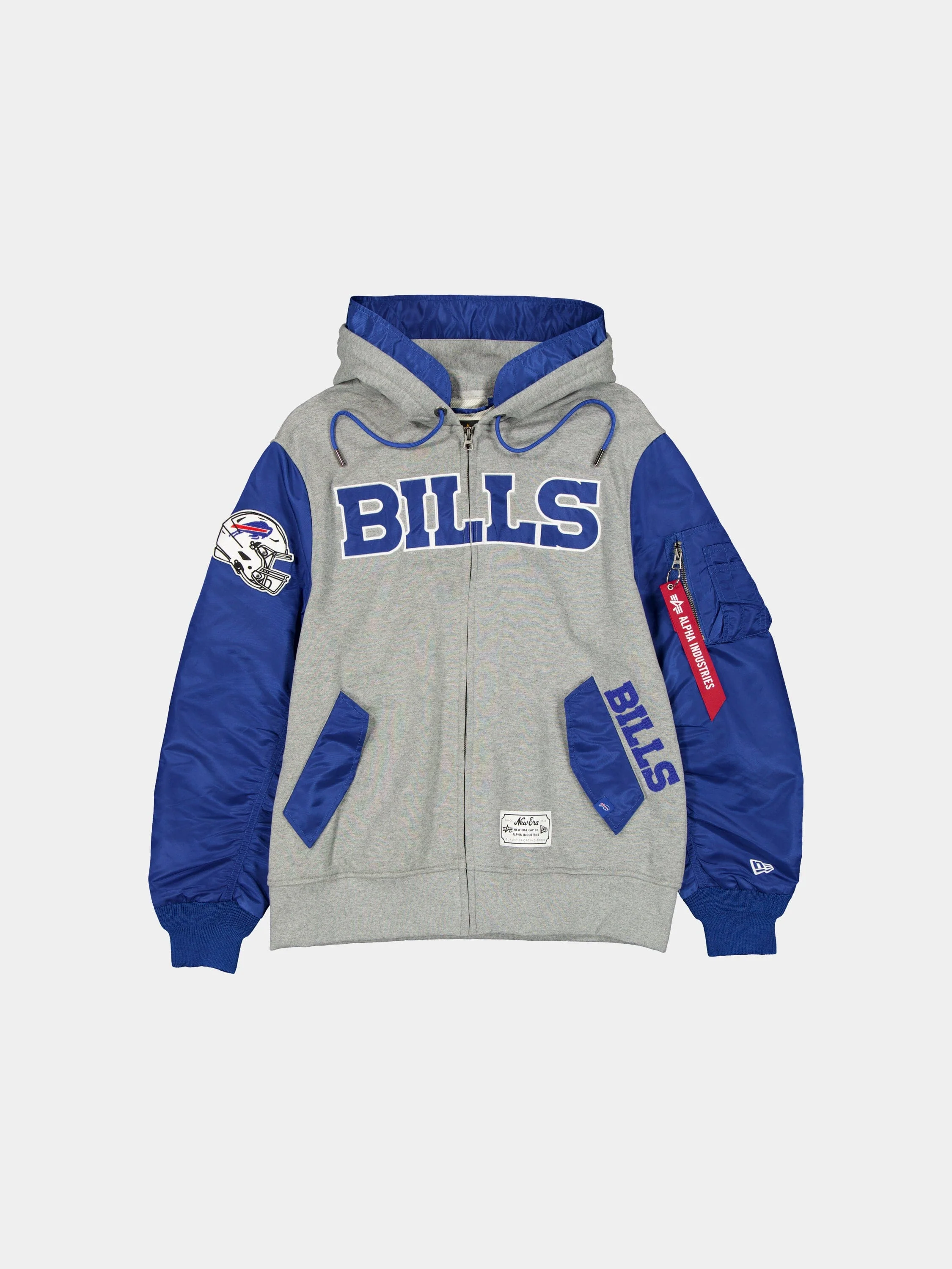 BUFFALO BILLS X ALPHA X NEW ERA MA-1 ZIP UP HOODIE