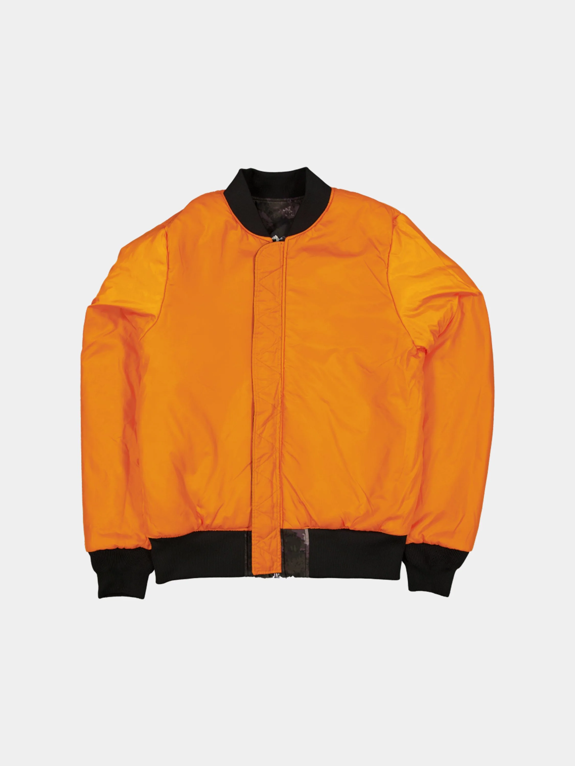 NEW YORK KNICKS X ALPHA X NEW ERA MA-1 BOMBER JACKET (BLACK CAMO) - Image 3