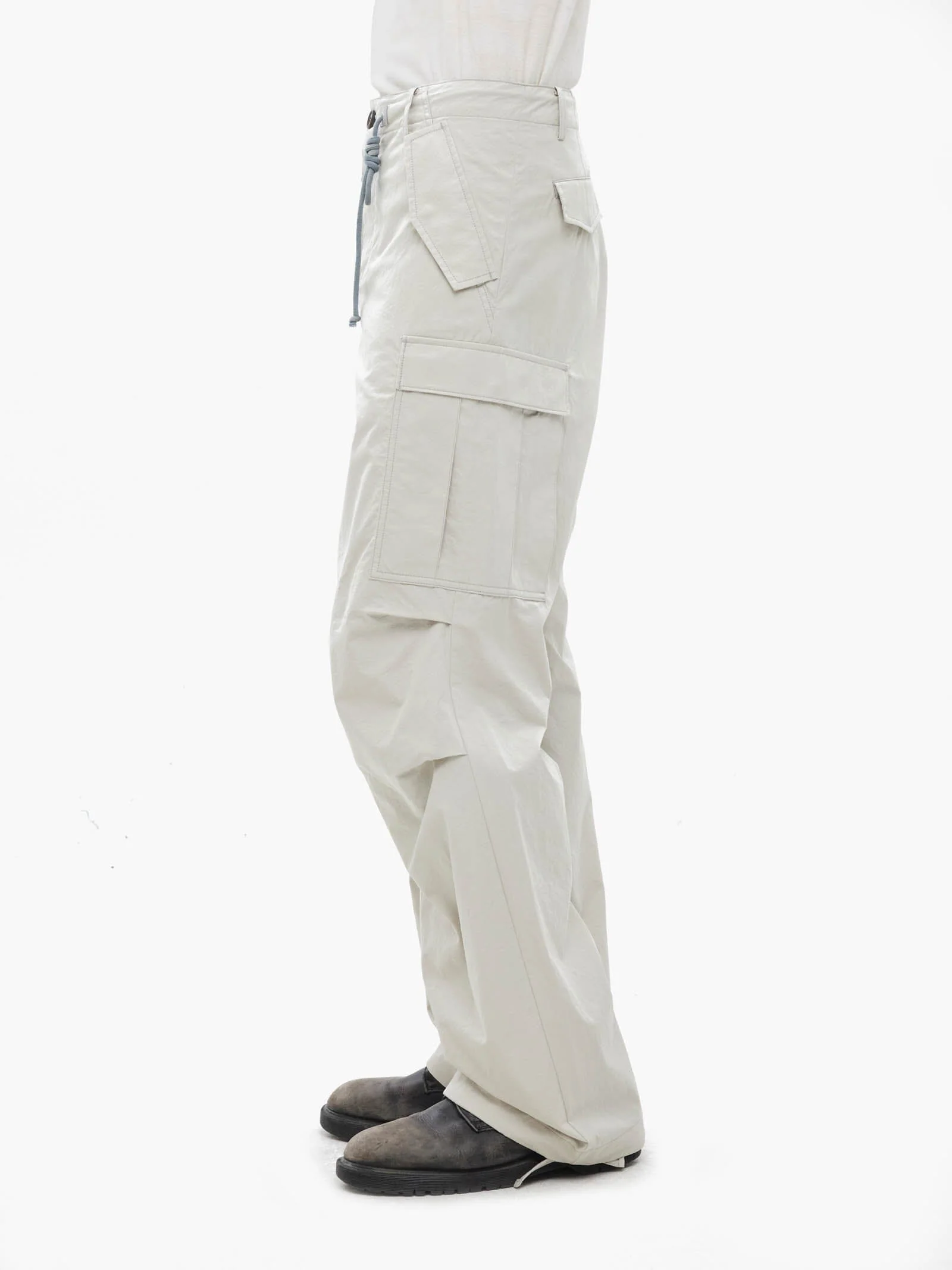 JIYONG KIM X ALPHA SUN BLEACHED MULTI POCKET PANT - Image 5