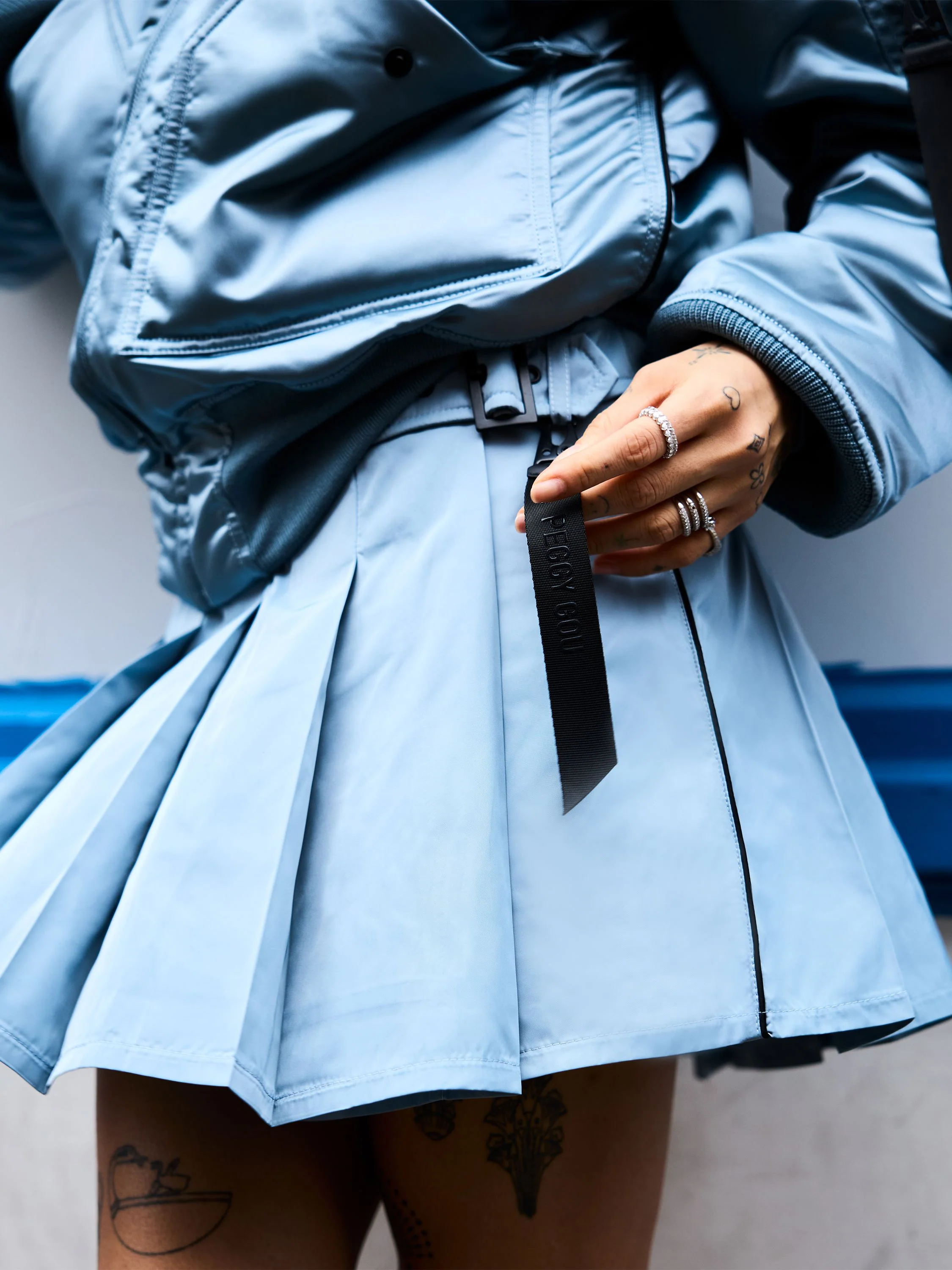 PEGGY GOU X ALPHA MINI WRAP SKIRT - Image 2