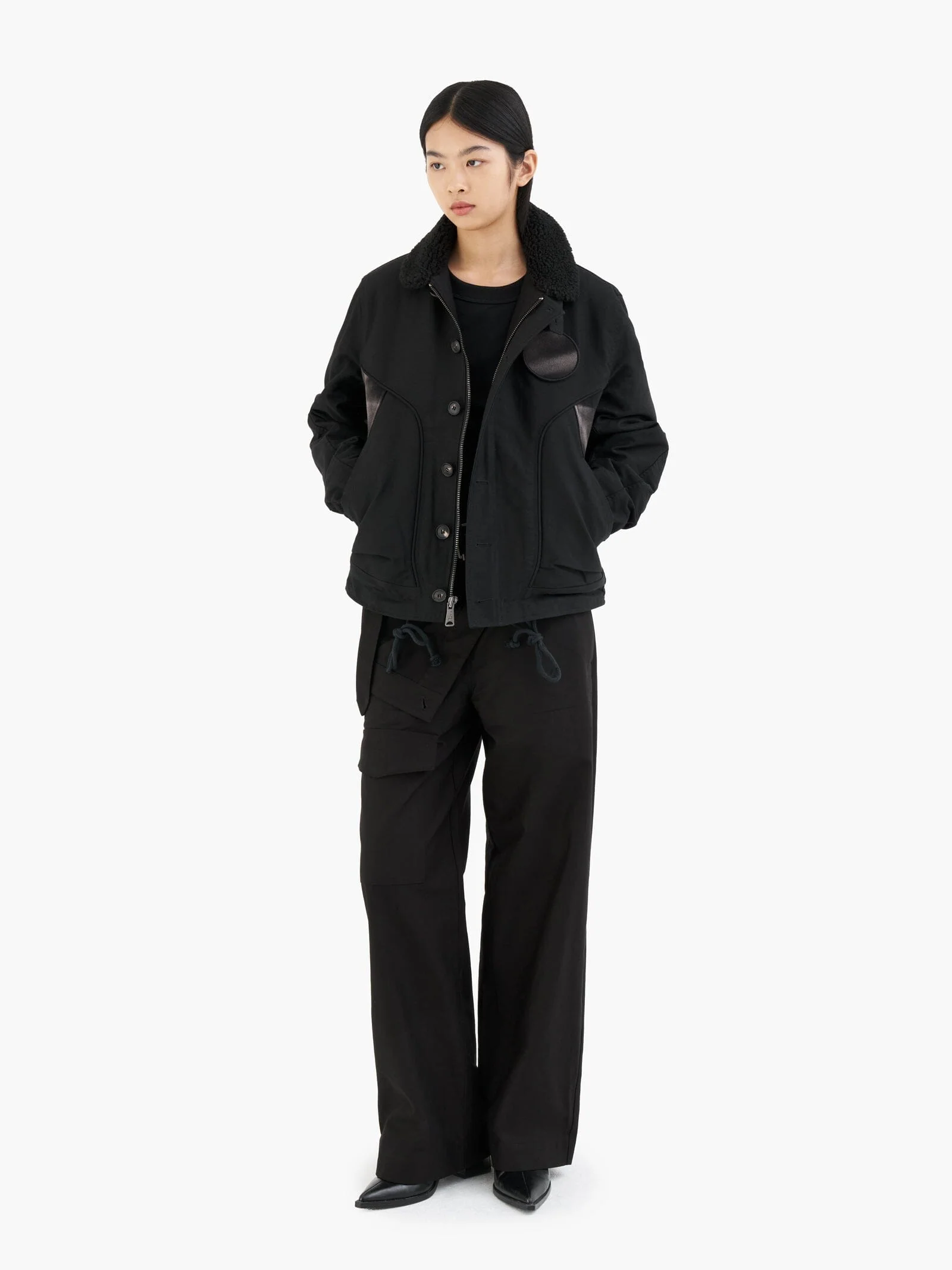 ALPHA X JIYONGKIM DOUBLE FRONT TROUSERS - Image 8