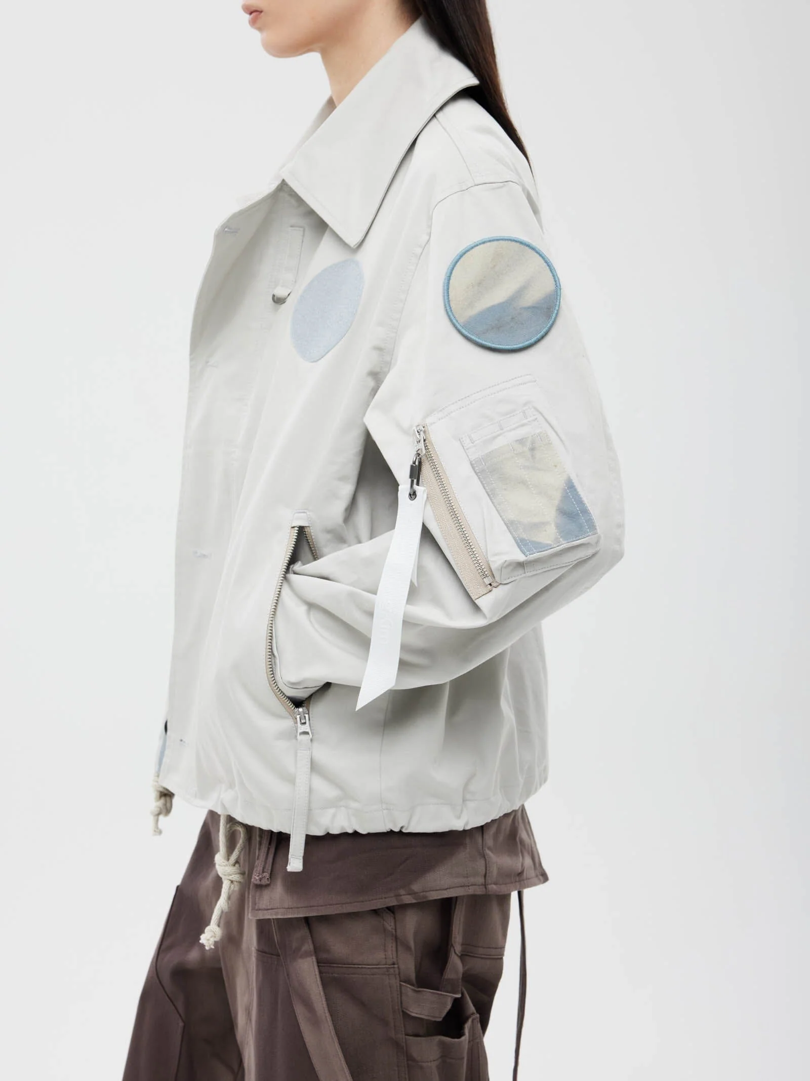JIYONG KIM X ALPHA SUN BLEACHED WIDE COLLAR - Image 3