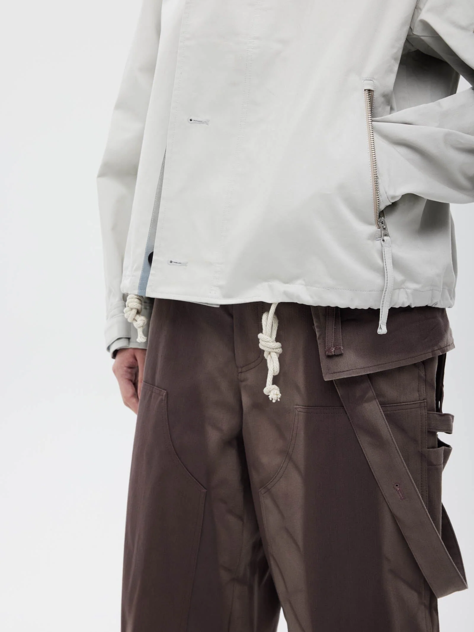 JIYONG KIM X ALPHA SUN BLEACHED WIDE COLLAR - Image 7