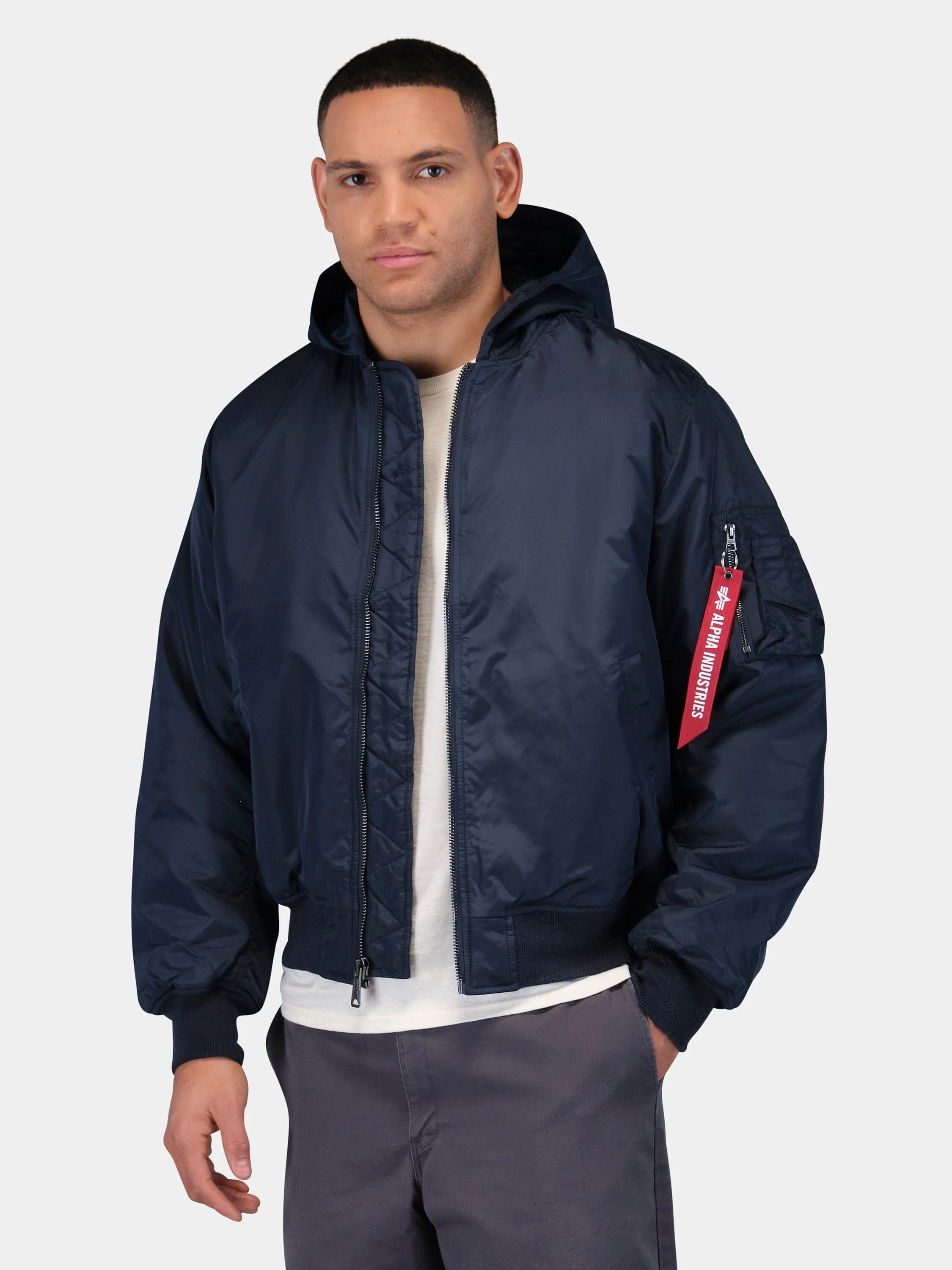 MA-1 HOODED OXFORD FLIGHT JACKET - Image 2