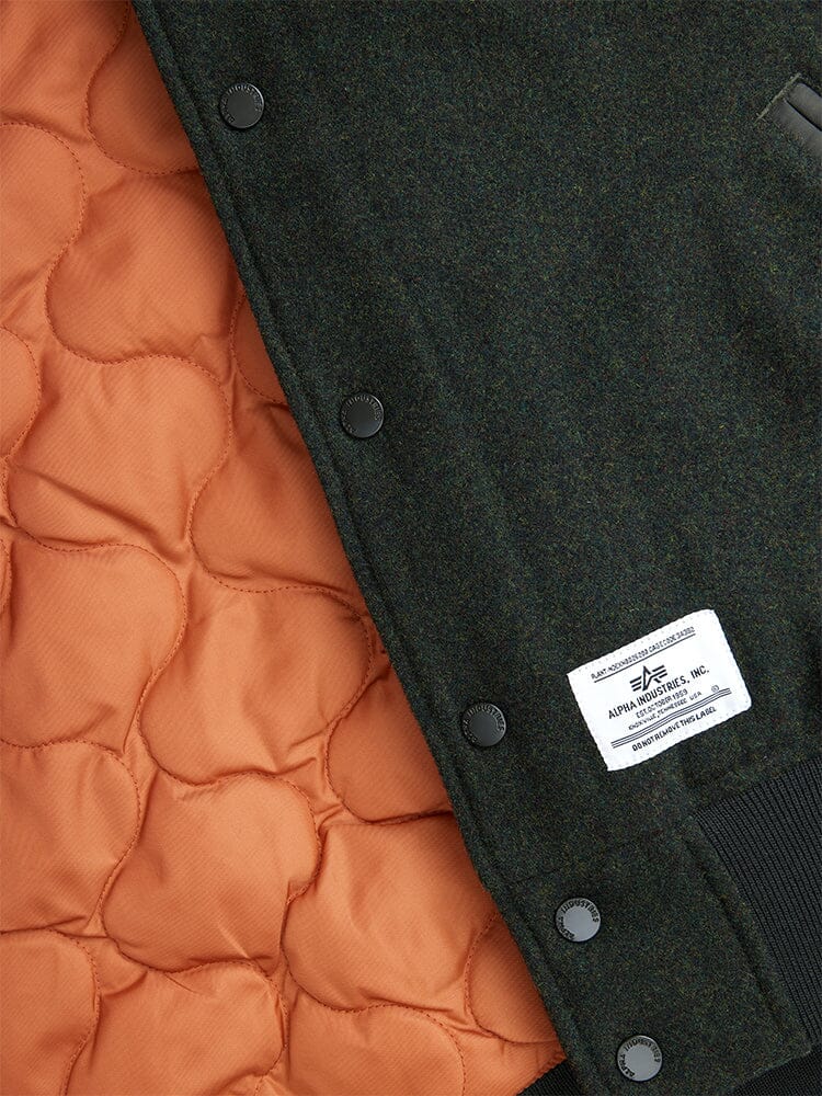 WOOL VARSITY BOMBER JACKET GEN II (OG-107 GREEN) - Image 5