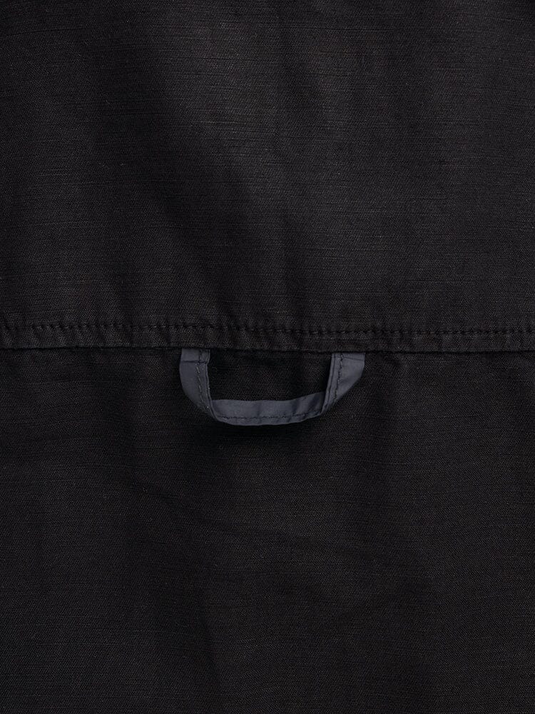 LONG SLEEVE MULTI POCKET SHIRT (BLACK) - Image 7