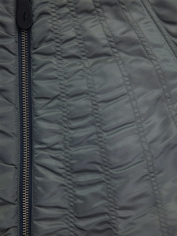 WOMEN'S MA-1 SHIRRING BOMBER JACKET - Image 8